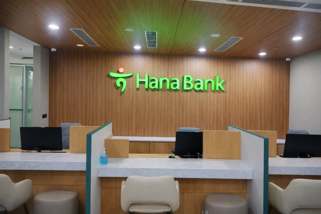 HANA BANK signage project completed by Signsutra