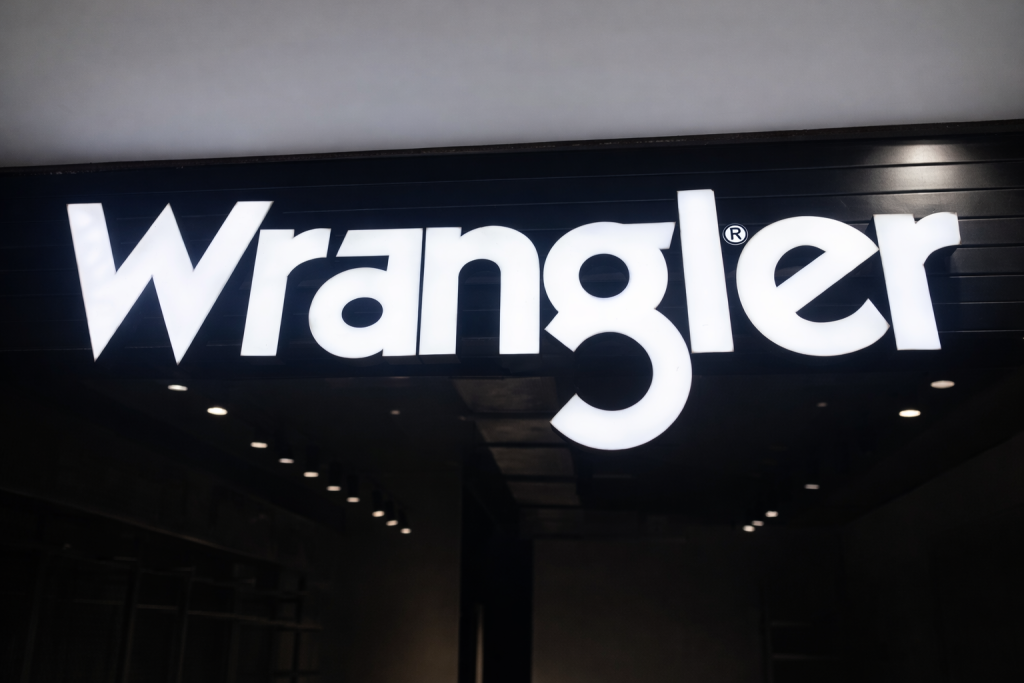 Wrangler signage project completed by Signsutra